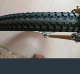Bicicleta Plegable Aluminio Dorada