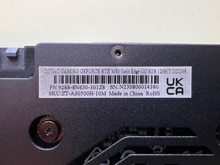ZOTAC GAMING GEFORCE RTX 3050 OC 8GB
