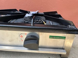 Cocina profesional gas 2 fuegos alto rendimiento