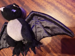 Peluche murciélago negro