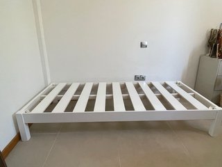 Somier madera 90x190cm blanco
