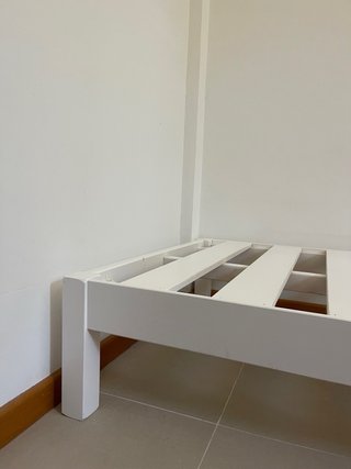 Somier madera 90x190cm blanco