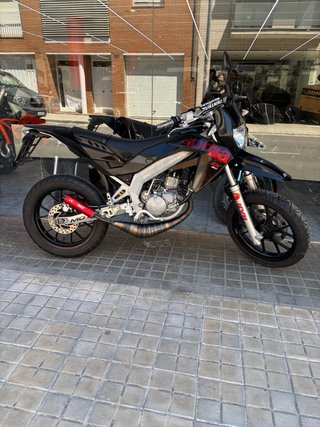 Moto Supermotard 49cc Negra