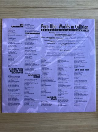 Vinilo Pere Ubu - Worlds in Collision