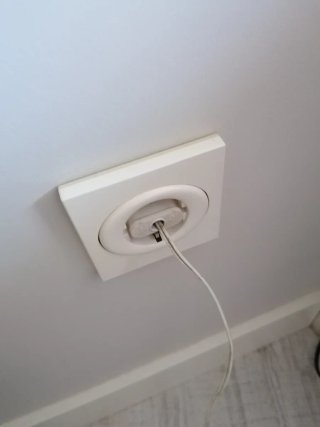 Lámpara de mesa de mármol beige