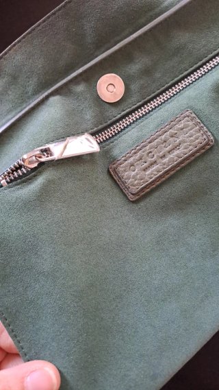 Borsa Orciani pelle verde