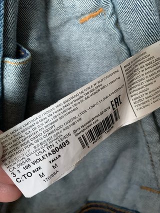 Cazadora Vaquera Violeta by Mango Talla M