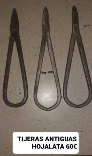 Tijeras antiguas hojalata