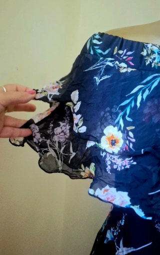 Vestito Seta Floreale IT40 Nuovo