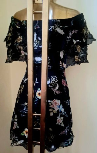 Vestito Seta Floreale IT40 Nuovo