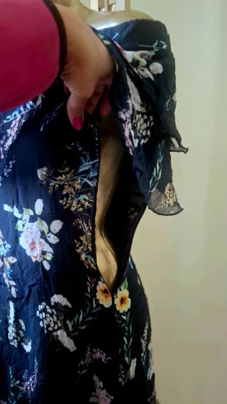 Vestito Seta Floreale IT40 Nuovo