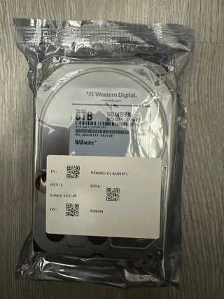 WD Red 6TB NAS HDD 3.5 WD60EFAX 1PKH9U