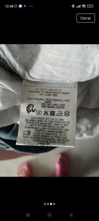 Pantalón corto mujer talla 44 azul