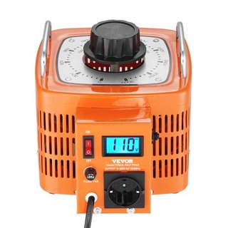 Transformador de Voltaje Variable Automático de 3000VA, 10 Amperios, Entrada de 230V Salida de 0-300V Regulador de Voltaje AC, con Pantalla LCD 4 Fusibles Extra Interruptor de Control Térmico para...