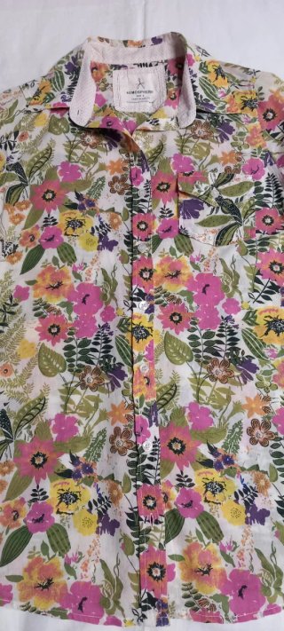 Camisa floral multicolor
