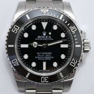 Rolex Submariner Acero Negro sin calendario