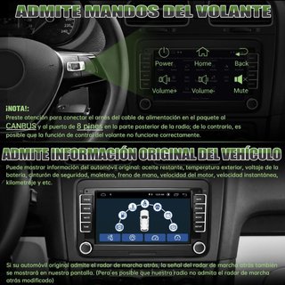 Radio Android Coche VW 2GB+64GB CarPlay