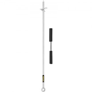 Ancla de Arena, Auger de 36" de Longitud para la Playa y el Banco de Arena, Ancla de Tornillo de Acero Inoxidable 316 con Mango Removible, Línea de Bungee y Bolsa de Transporte, para Jet Ski PWC P...