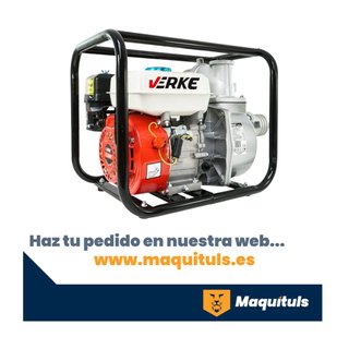 Motobomba Gasolina 3 VERKE Aguas Limpias