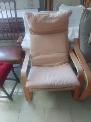 2 Lettini in tessuto e legno