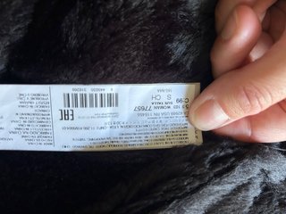 Chaqueta de pelo negra