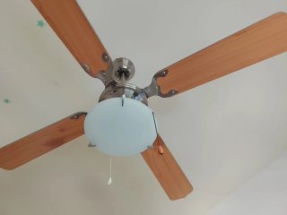 Ventilador de techo 4 palas madera y metal