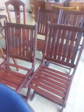 Sillas plegables de madera
