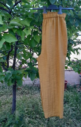 Pantalón H&M Amarillo Talla 46/48