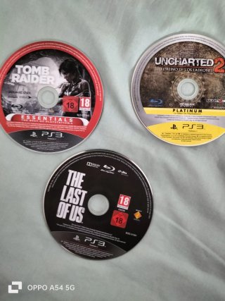 Pack 3 Juegos PS3: Uncharted, Tomb Raider, The Las