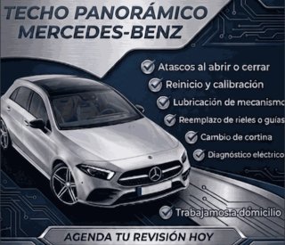 Reparación de techos panoramicos mercedes