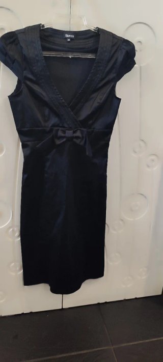 Vestido Negro Blanco Talla S/36