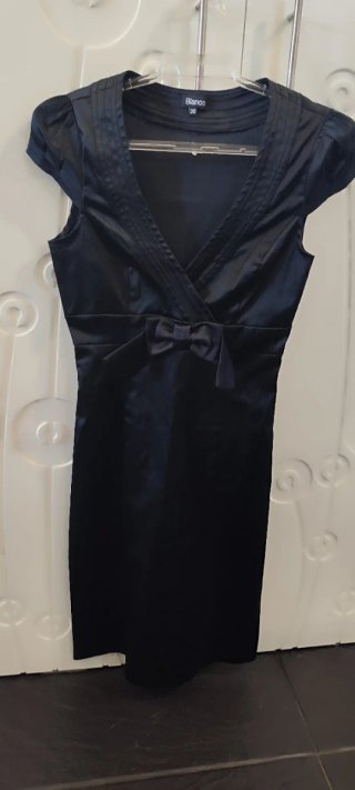 Vestido Negro Blanco Talla S/36