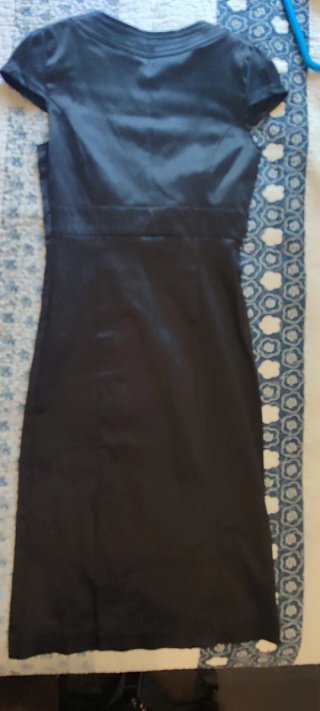 Vestido Negro Blanco Talla S/36