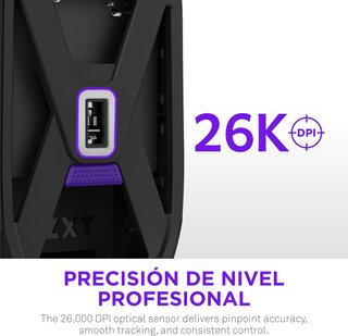 NZXT Lift Elite Ratón 57g 26K DPI Negro