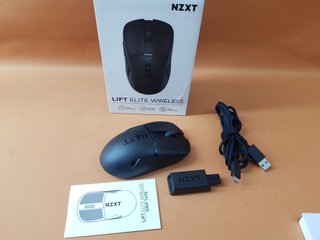NZXT Lift Elite Ratón 57g 26K DPI Negro