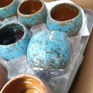 Set 3 Mini Vasi Ceramica