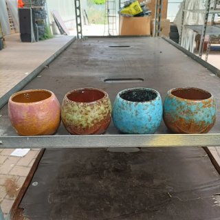 Set 3 Mini Vasi Ceramica
