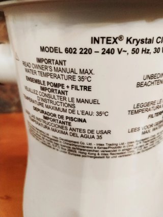 Filtro Piscina Intex krystal clear 602