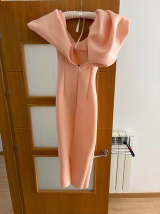 Vestido rosa midi ajustado