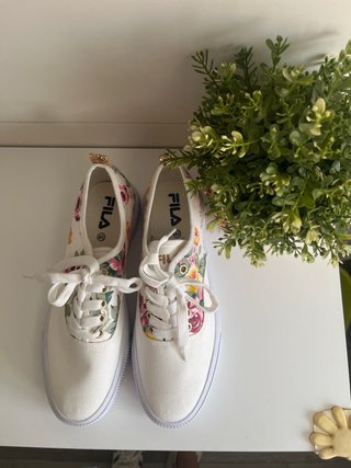 Zapatillas Fila Mujer Blancas Florales Talla 38