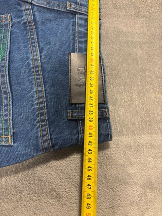 Baggy jeans embroidered blue denim Japan style 90'