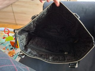 Bolso Calvin Klein Negro y Plateado