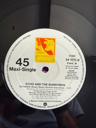 Vinilo Maxisingle Echo & The Bunnymen Never Stop