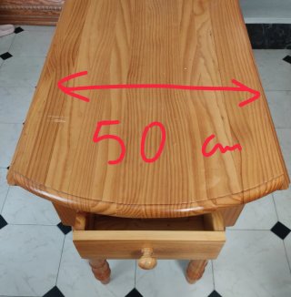 Mesa de cocina extensible de madera