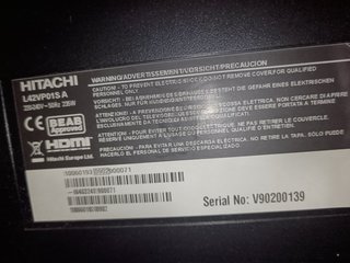 Televisión Hitachi L42VP01S A