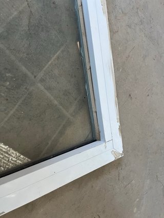 Ventana Fija Aluminio Blanco con Cristal