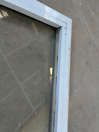 Ventana Fija Aluminio Blanco con Cristal