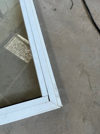 Ventana Fija Aluminio Blanco con Cristal