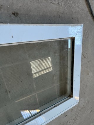 Ventana Fija Aluminio Blanco con Cristal