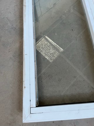 Ventana Fija Aluminio Blanco con Cristal